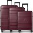  Essentials 11 4 ruote Set di valigie 3 pezzi espandibile Variante burgundy