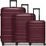  Essentials 11 4 ruote Set di valigie 3 pezzi con piega di espansione Variante burgundy