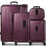  Set di valigie a 4 ruote Essentials14 Beautycase 4pcs con scomparto per laptop pieghevole ad espansione Variante aubergine metallic