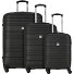Paradise 4 ruote Set di valigie 3 pezzi Variante schwarz Paradise 4 ruote Set di valigie 3 pezzi Variante schwarz