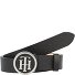  Cintura con fibbia rotonda in pelle Variante black | 80 cm