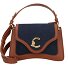 C-Me Borsetta Pelle 23.5 cm Variante blue den-cognac C-Me Borsetta Pelle 23.5 cm Variante blue den-cognac