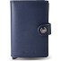  Miniwallet Custodia originale per carte di credito Portafoglio RFID in pelle 6,5 cm Variante navy-navy