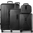  Set di valigie Essentials 14 a 4 ruote + beauty case 4 pezzi con piega elastica Variante black metallic