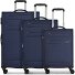  Chicago 4 ruote Set di valigie 3 pezzi con piega di espansione Variante dark-blue