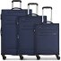 Chicago 4 ruote Set di valigie 3 pezzi con piega di espansione Variante dark-blue Chicago 4 ruote Set di valigie 3 pezzi con piega di espansione Variante dark-blue