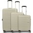  Aerojoy 4 ruote Set di valigie 3 pezzi con piega di espansione Variante sandstone