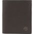  Black Square Portafoglio Protezione RFID Pelle 8.5 cm Variante dark brown