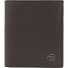  Black Square Portafoglio Protezione RFID Pelle 8.5 cm Variante dark brown