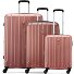  Kinetic 2.0 4 ruote Set di valigie 3 pezzi con piega di espansione Variante rosa antico