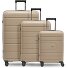  Essentials 11 3-SET 4 ruote Set di valigie 3 pezzi Variante beige