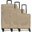 taska set di valigie a 4 ruote 3 pezzi con piega elastica Variante taupe taska set di valigie a 4 ruote 3 pezzi con piega elastica Variante taupe