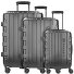  Galatea 4 Roll Suitcase Set 3pcs. Variante schwarz