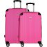 Lugano 4 ruote Set di valigie 2 pezzi Variante schwarz-pink Lugano 4 ruote Set di valigie 2 pezzi Variante schwarz-pink