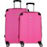  Lugano 4 ruote Set di valigie 2 pezzi Variante schwarz-pink
