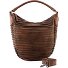 Borsa a tracolla Animal S scanalata in pelle 33 cm Variante toffee Borsa a tracolla Animal S scanalata in pelle 33 cm Variante toffee