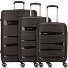  Miami 4 ruote Set di valigie 3 pezzi Variante schwarz