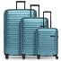 Collection 04 THE THREE SET + 4 ruote Set di valigie 3 pezzi con piega di espansione Variante ice blue-metallic Collection 04 THE THREE SET + 4 ruote Set di valigie 3 pezzi con piega di espansione Variante ice blue-metallic