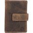  Porta biglietti da visita vintage RFID in pelle 7 cm Variante brown