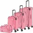  Boja 4 ruote Set di valigie 4 pezzi Variante pink