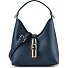  Goccia Mini borsa a mano Vera Pelle 18 cm Variante grigio blu