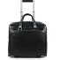 Trolley business blu quadrato a 2 ruote in pelle con scomparto per laptop da 36 cm Variante black Trolley business blu quadrato a 2 ruote in pelle con scomparto per laptop da 36 cm Variante black