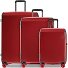  Logic Pro 4 ruote Set di valigie 3 pezzi espandibile Variante deep red metallic