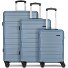  New York 2.0 4 ruote Set di valigie 3 pezzi Variante blue-metallic