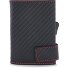 Portacarte in pelle RFID 9 cm Variante schwarz-rot Portacarte in pelle RFID 9 cm Variante schwarz-rot