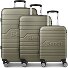 Seattle 4 ruote Set di valigie 3 pezzi Variante dark-olive