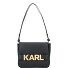  Letters Borsa a tracolla Pelle 24 cm Variante black